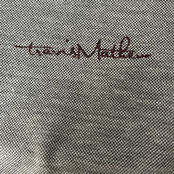 Travis Mathew Polo Shirt - Size M - Gray/Black/Maroon - Pima Cotton Blend - Picture 7 of 10